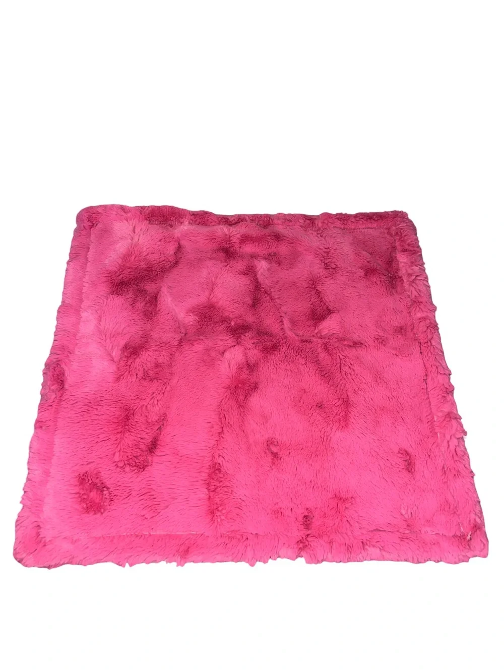 giraffe print Pink  minky lovey Security Blanket